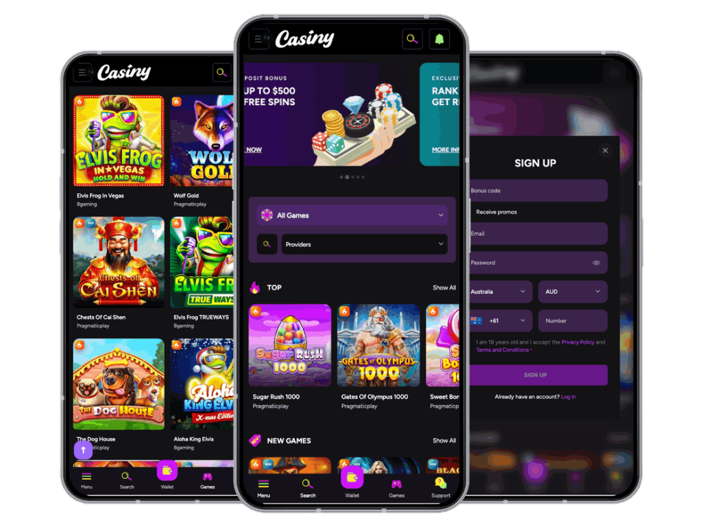 Casiny mobile app